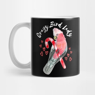 Crazy Bird Lady - Galah Cockatoo Parrot Watercolor Mug